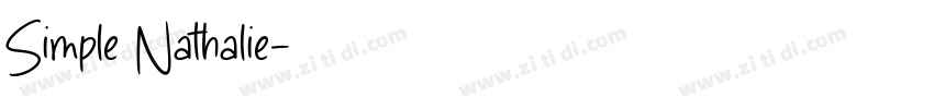 Simple Nathalie字体转换